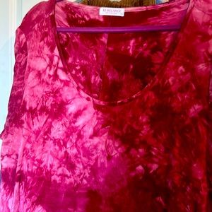 3x tyedye pattern dress with pockets